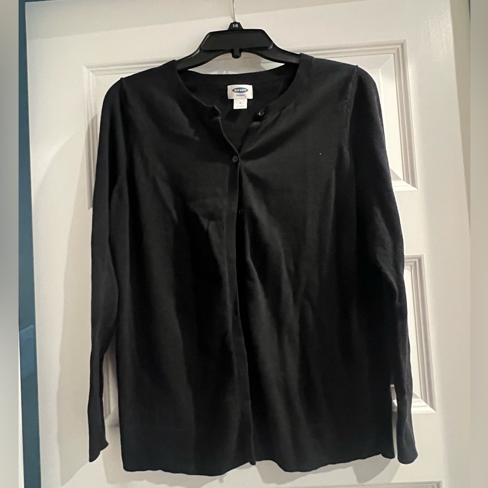 Old Navy, maternity size, medium, black cardigan